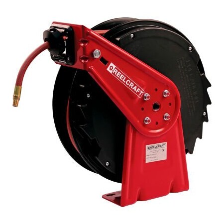 Reelcraft Reelcraft RT435-OLP 1/4"x 35' 300 PSI Medium Duty Low Pressure Spring Retractable Hose Reel RT435-OLP
